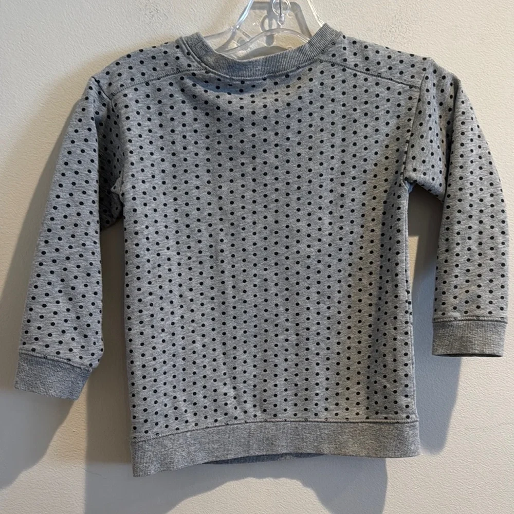 Gray Polka Dot‎ Kids Sweatshirt with Pink 'BOO!' Gap Girls Halloween